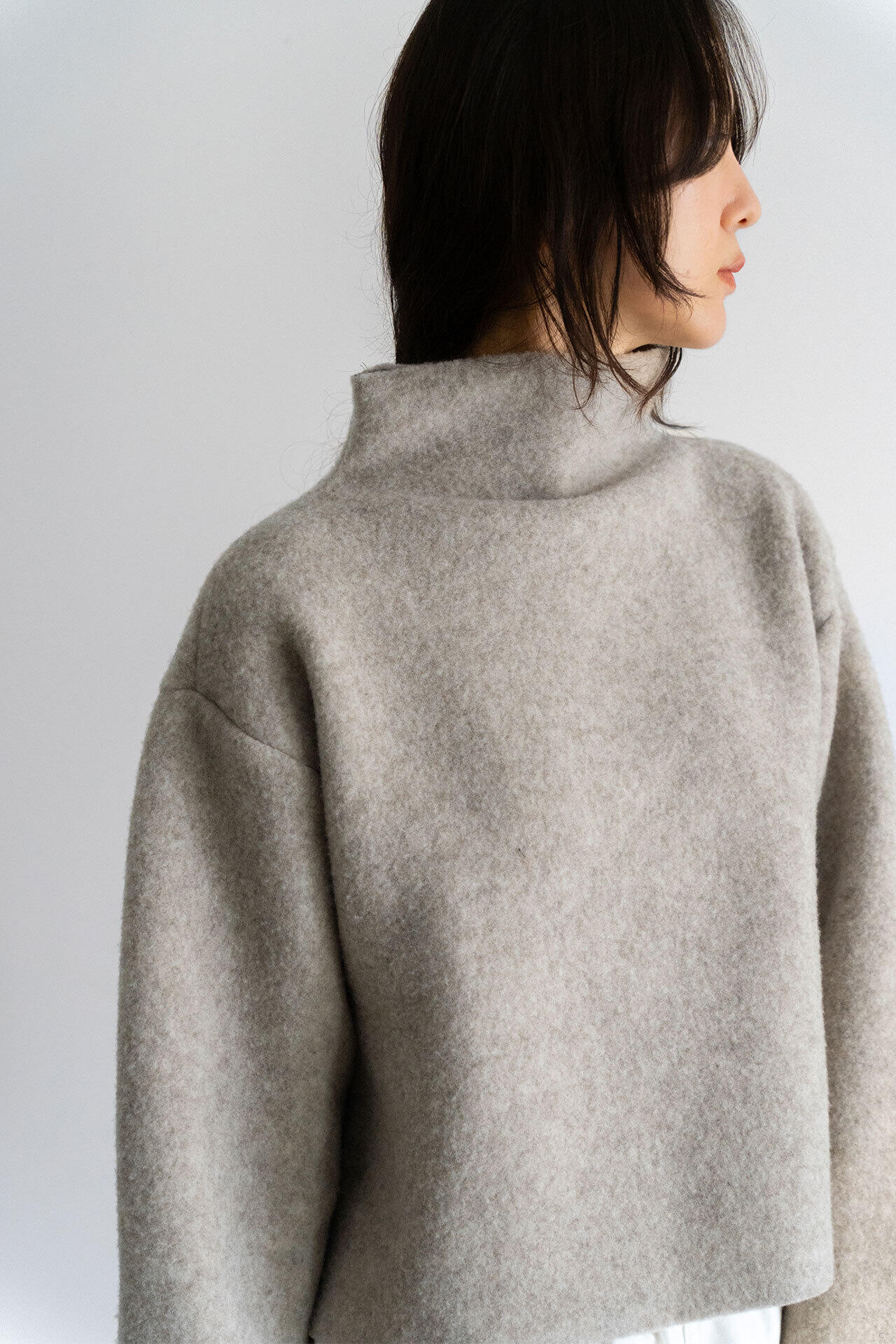 ［別注］quitan / WOOL BOTTLENECK KNIT