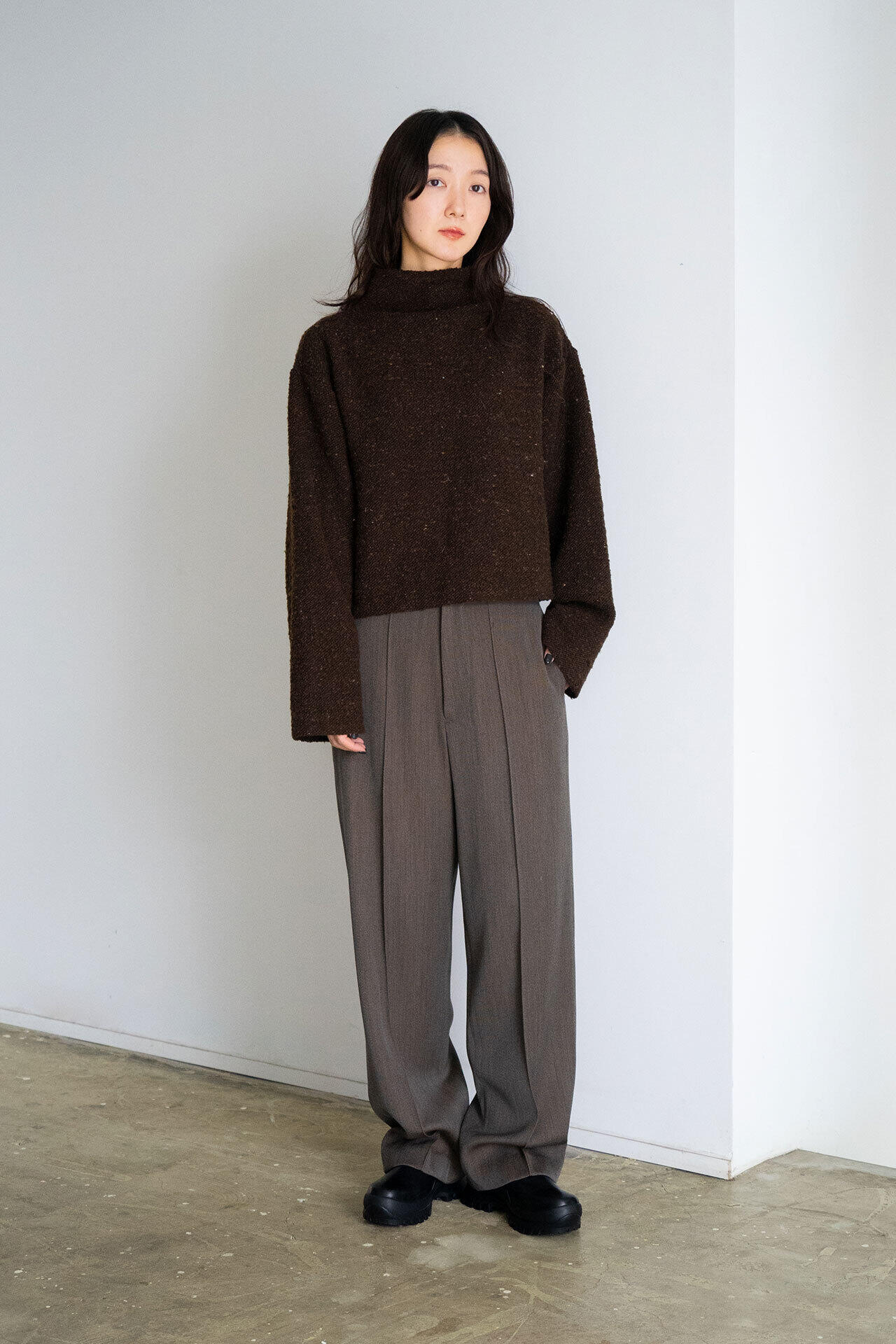 ［別注］quitan / WOOL BOTTLENECK KNIT