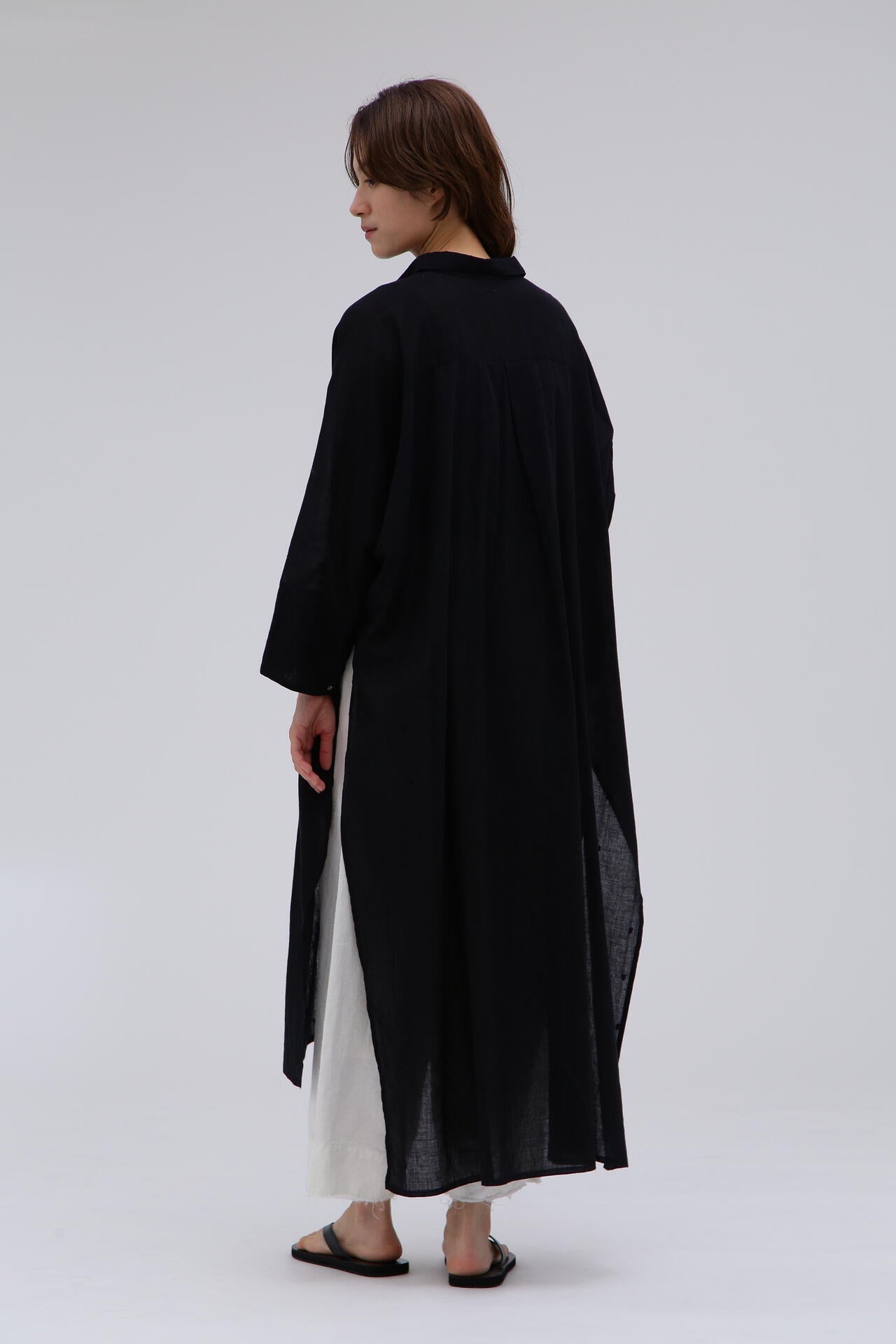 quitan / JAMDANI KHADI AO DAÏ LONG SHIRT