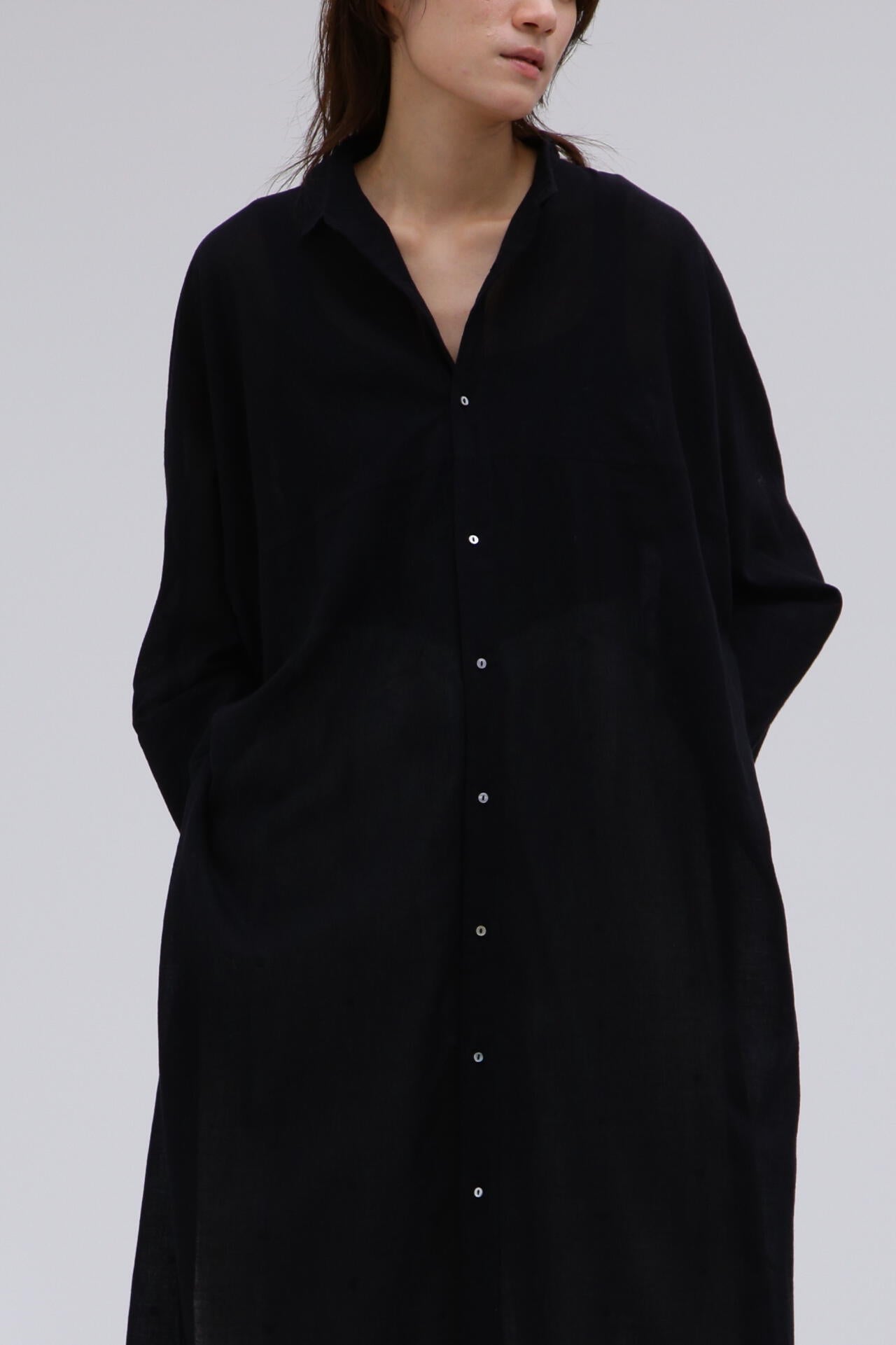 quitan / JAMDANI KHADI AO DAÏ LONG SHIRT
