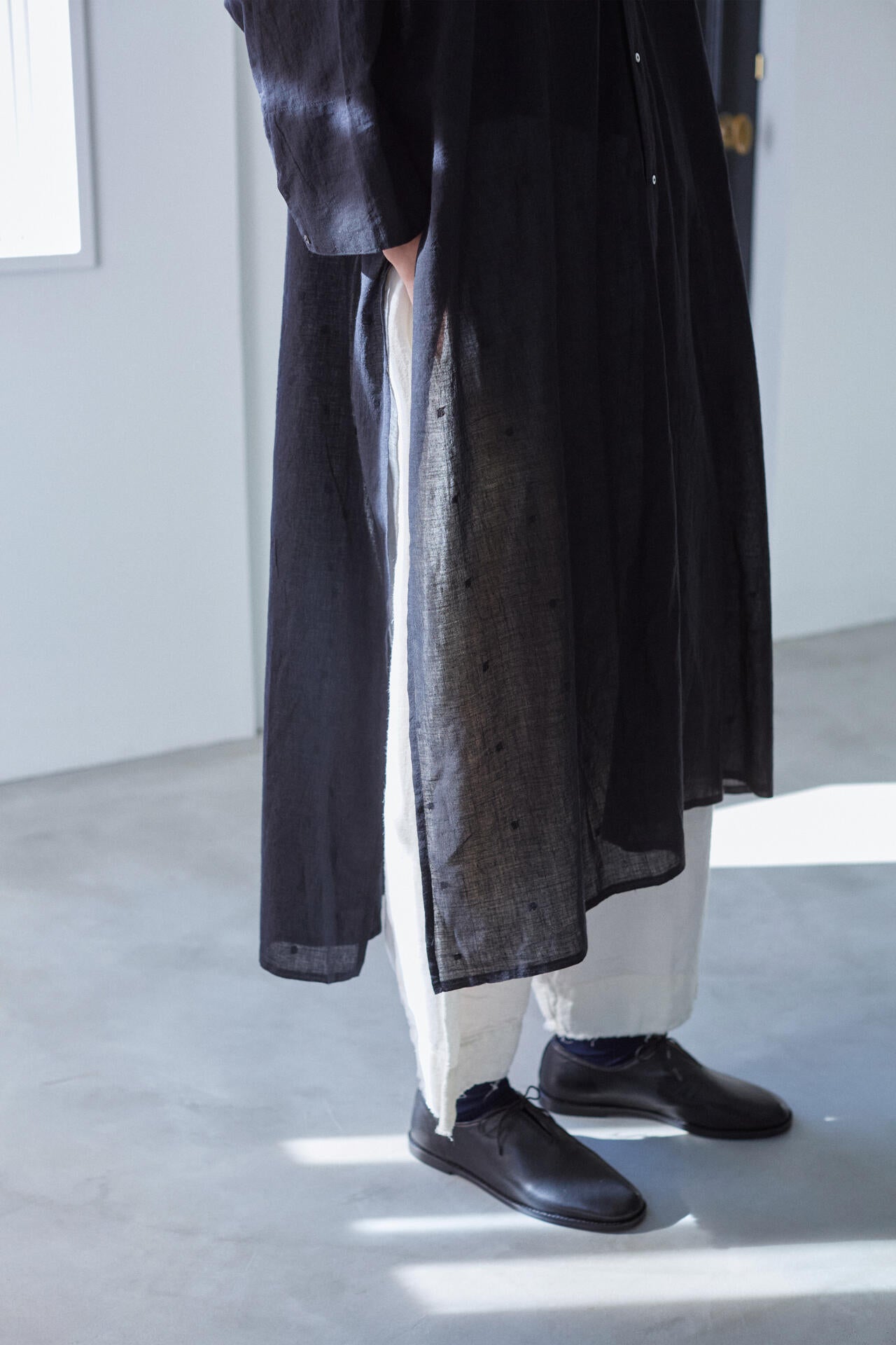 quitan / JAMDANI KHADI AO DAÏ LONG SHIRT