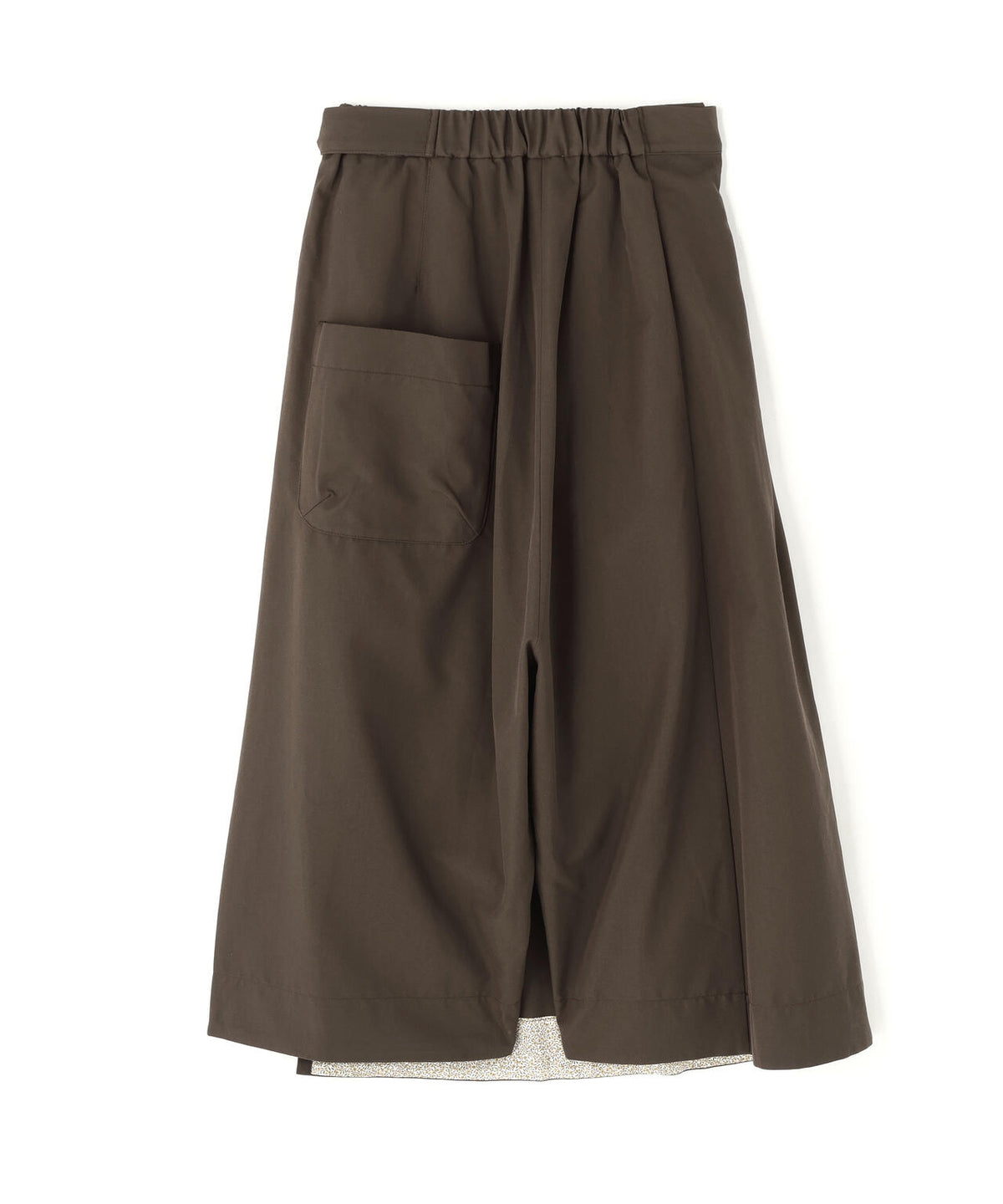 quitan / WOOL COTTON TRENCH CLOTH  KILT EASY PANTS