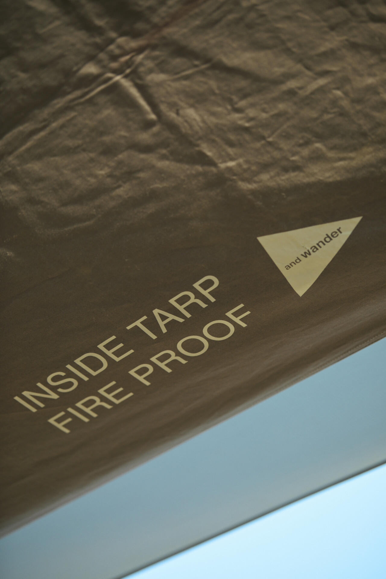 and wander inside tarp