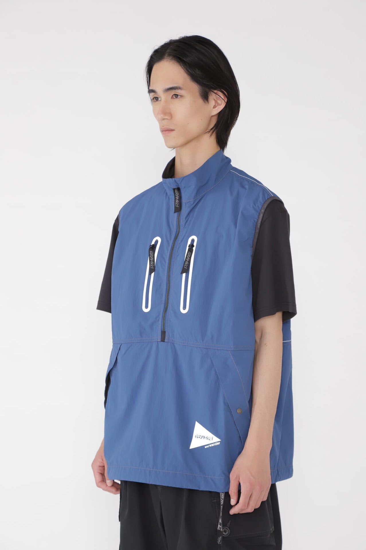 GRAMICCI × and wander brushed nylon vest