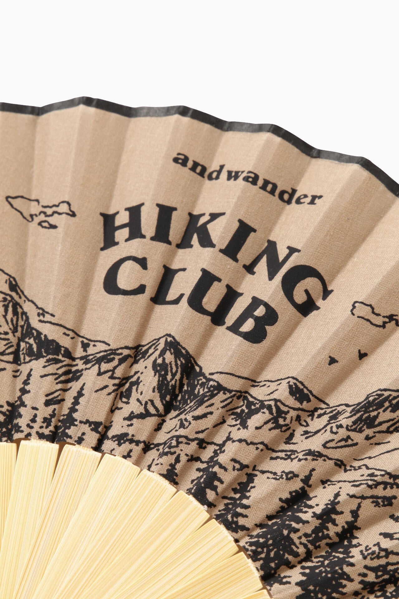 hiking club folding hand fan