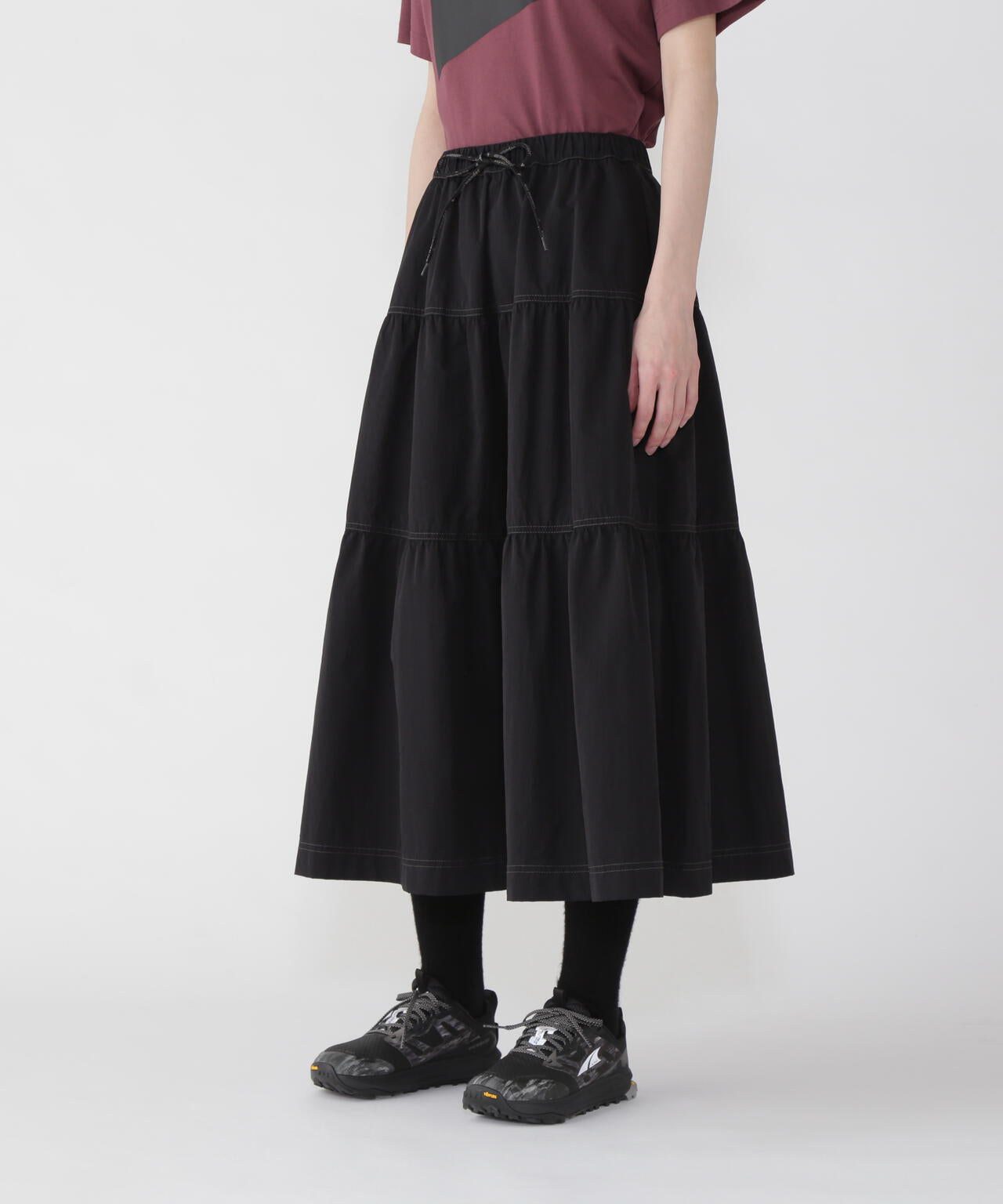 crinkled nylon skirt 2 (W)
