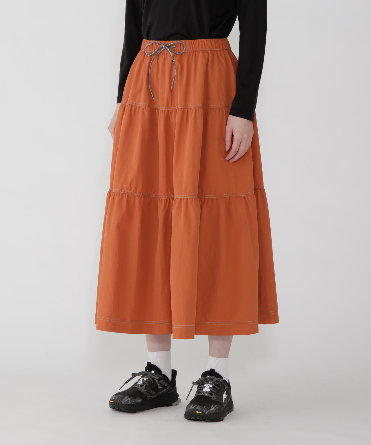 crinkled nylon skirt 2 (W)