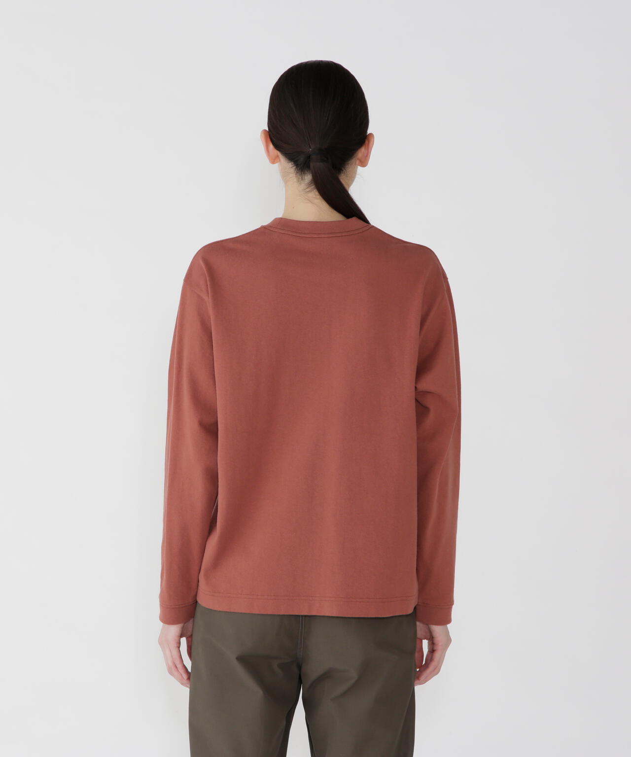 heavy cotton pocket LS T