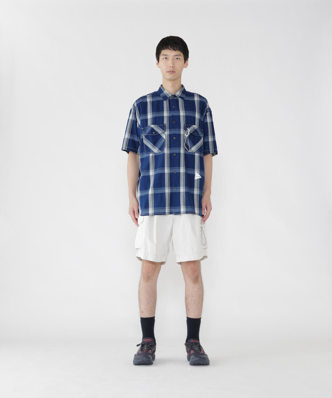oversized cargo short pants (M)