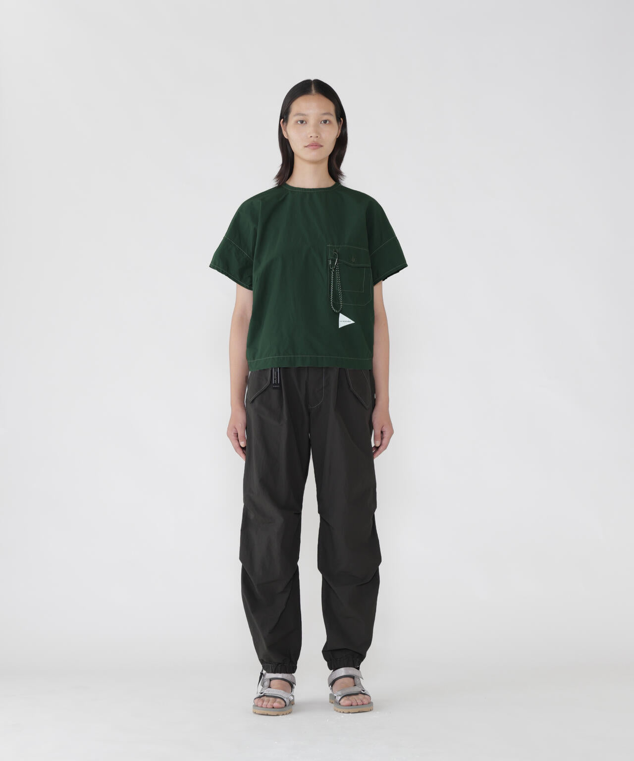 ottomancloth side zip hem pants