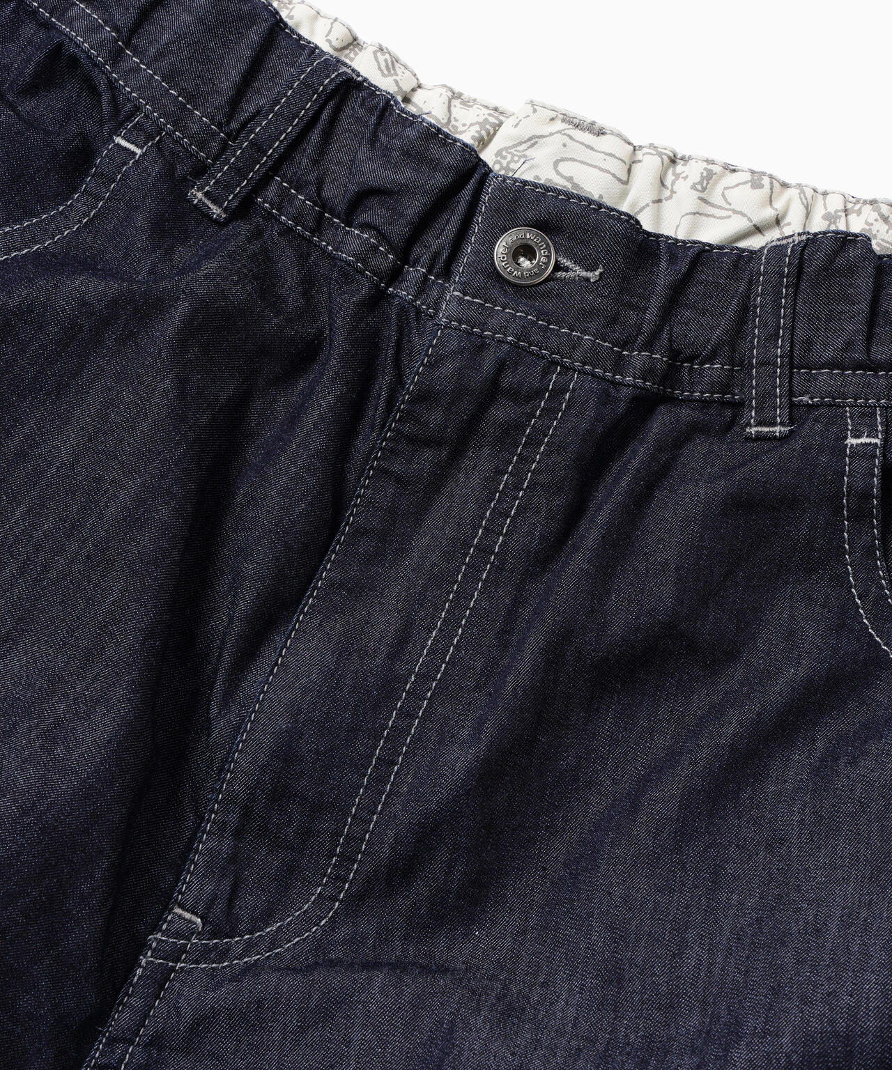 dry easy denim wide pants