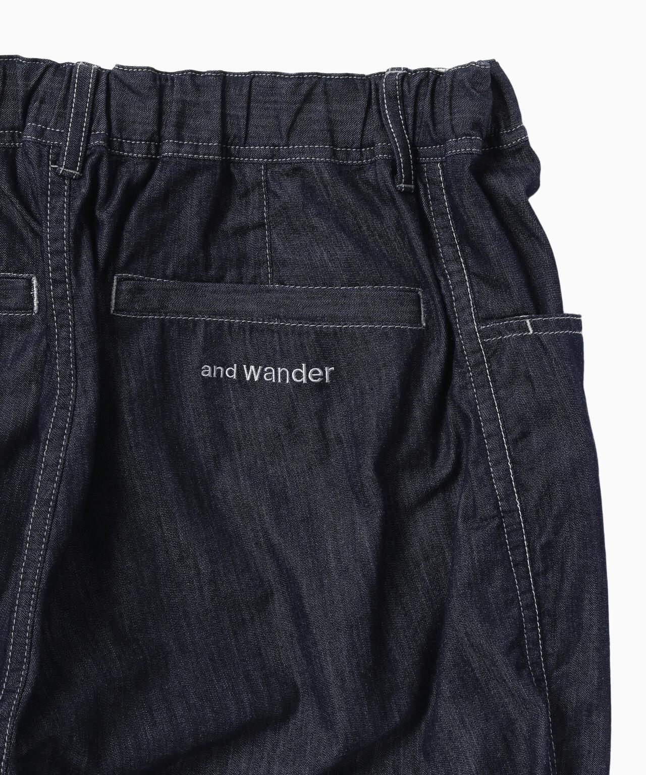 dry easy denim wide pants