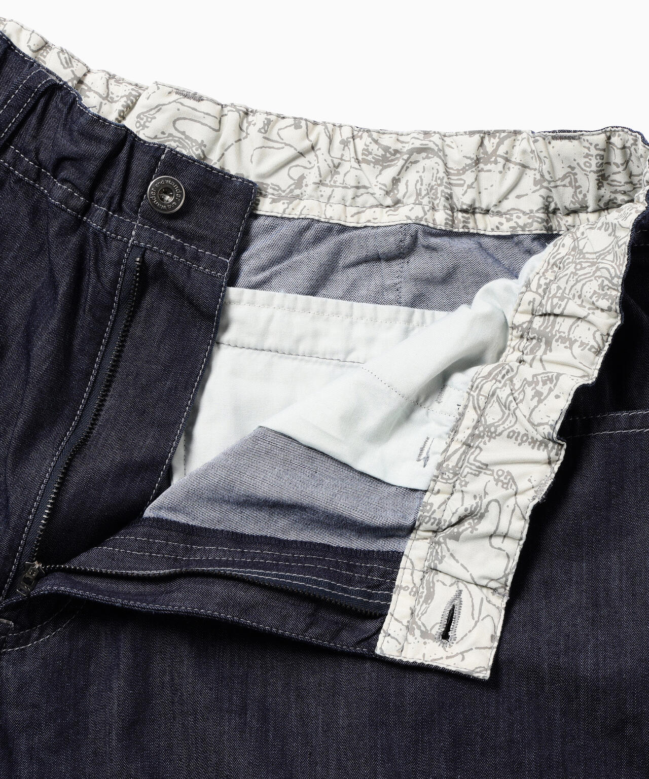 dry easy denim wide pants