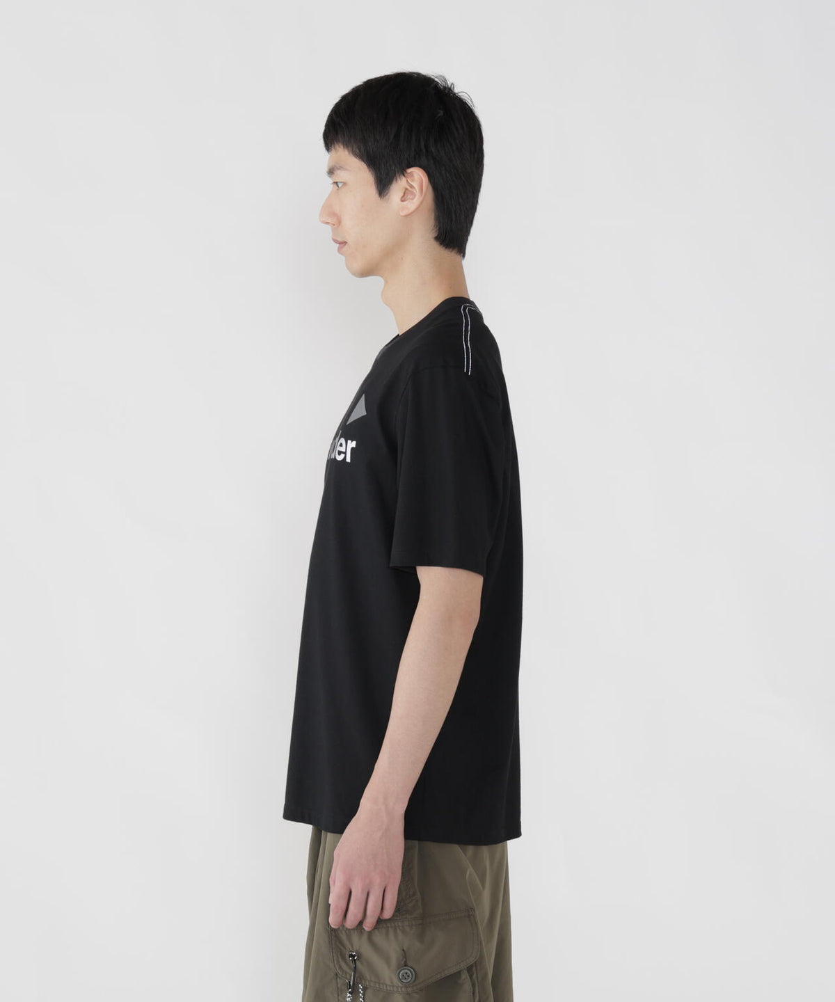 and wander Ref T (M) | コットン リフレクター ロゴ Tシャツ