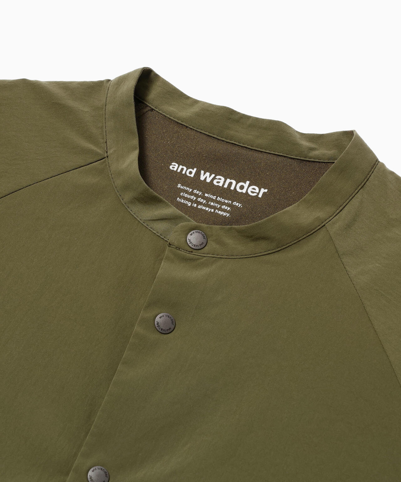 fleece base band collar shirt