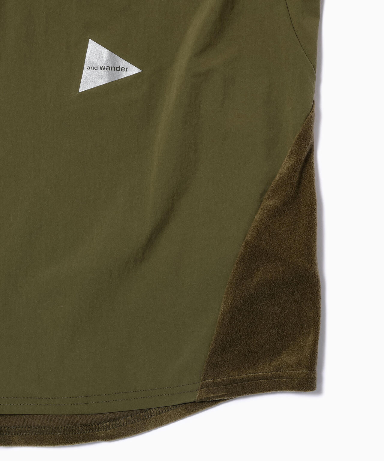 fleece base band collar shirt