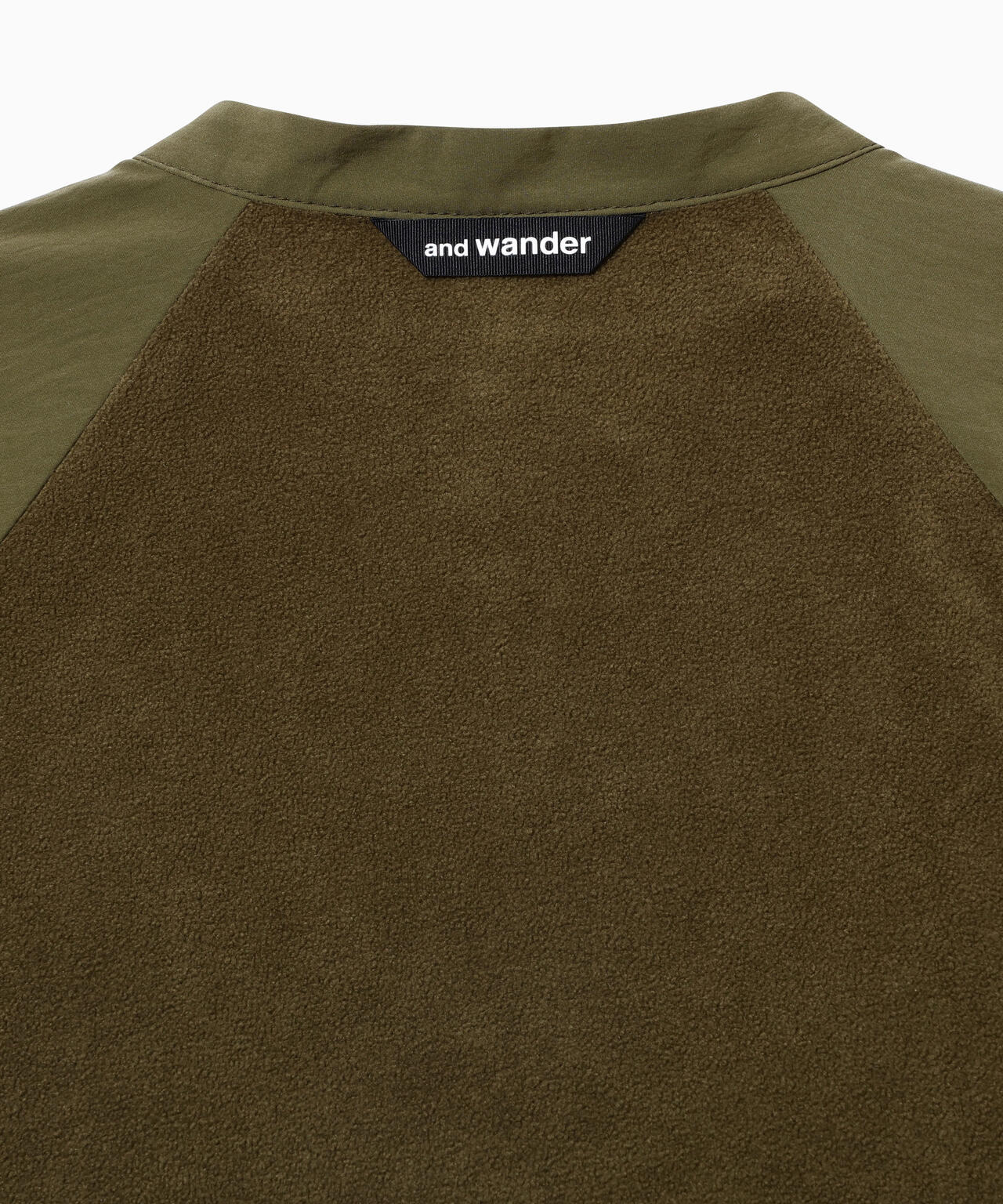 fleece base band collar shirt