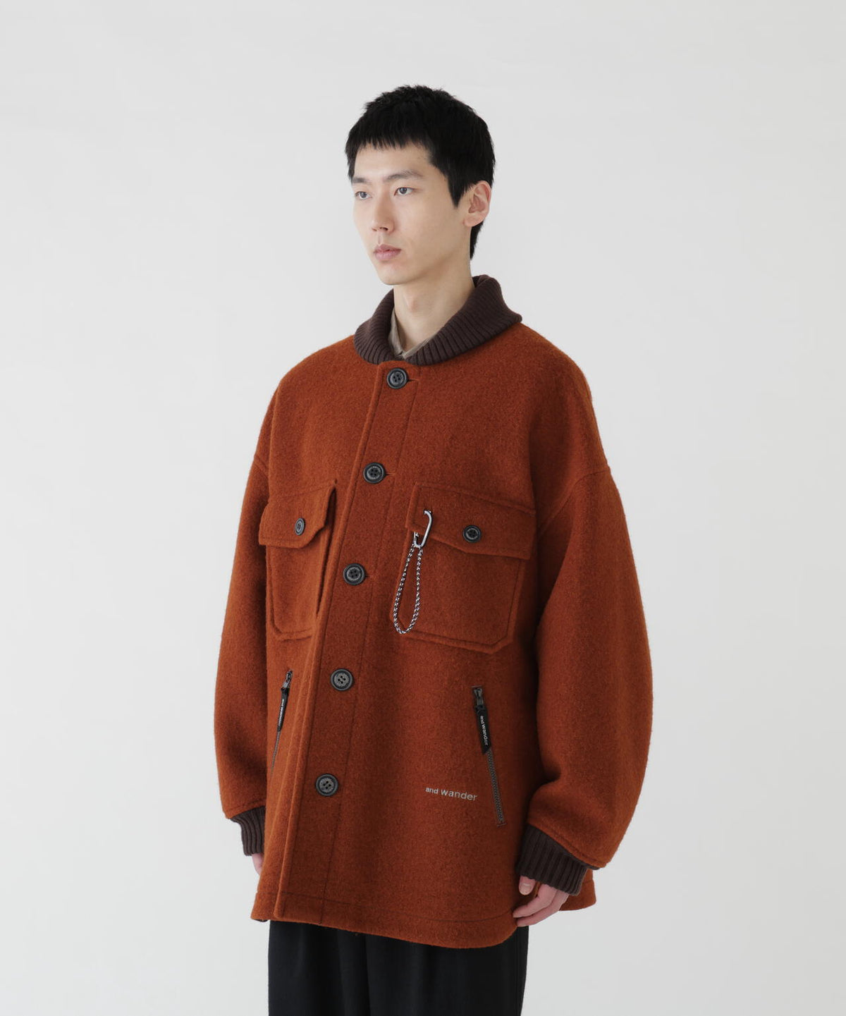 wool shaggy jacket long