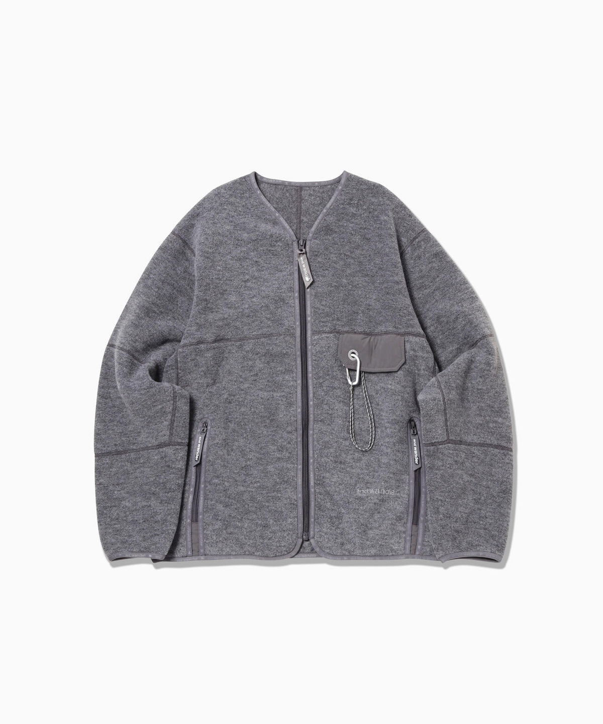 wool fleece cardigan | ウール フリース カーディガン