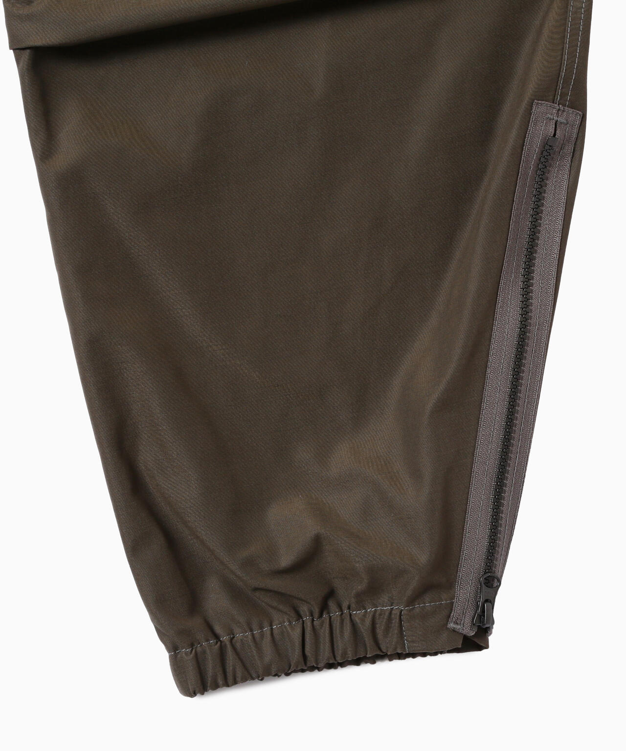 high count cloth side zip hem pants