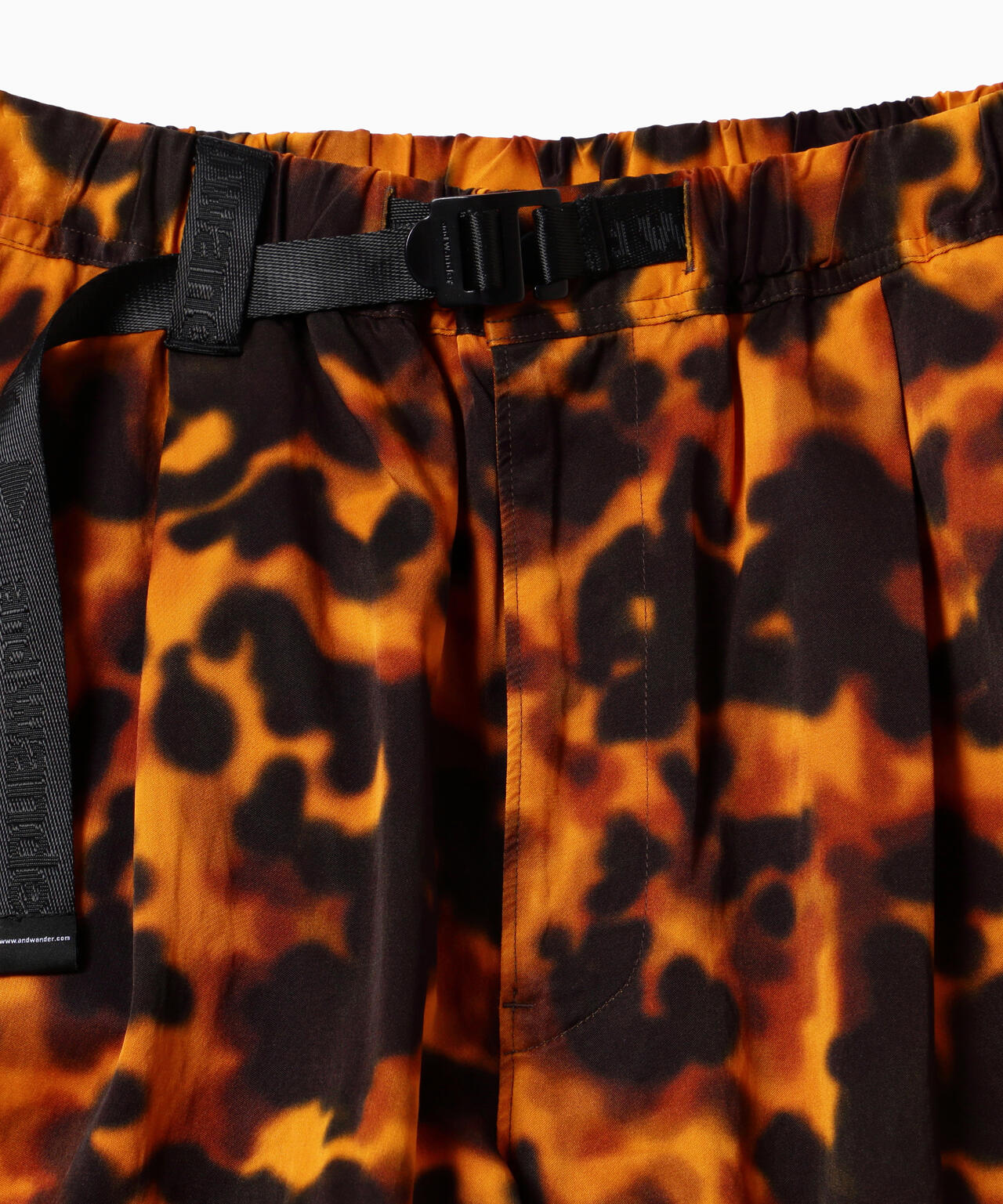 printed satin pants