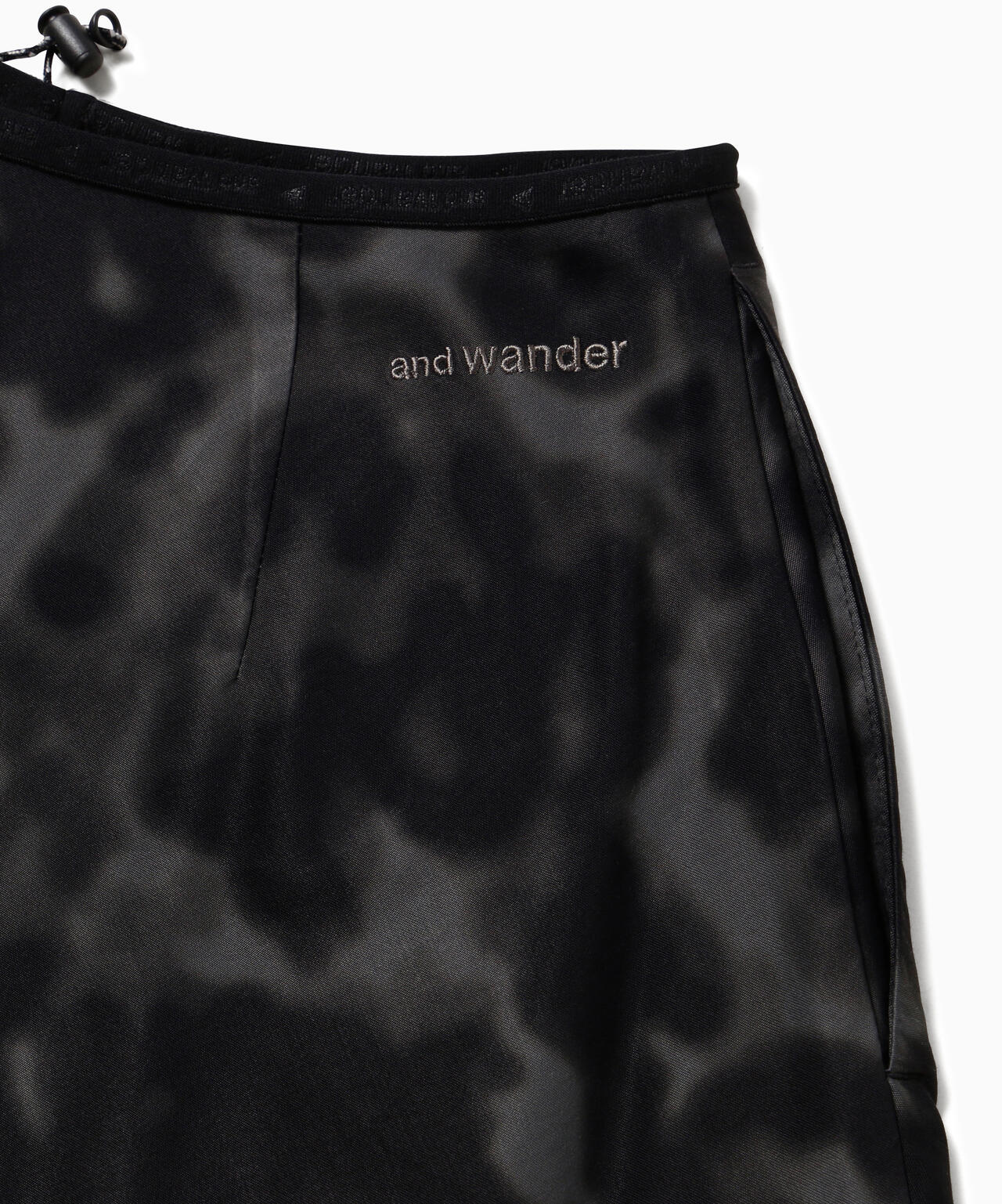 printed satin skirt (W)