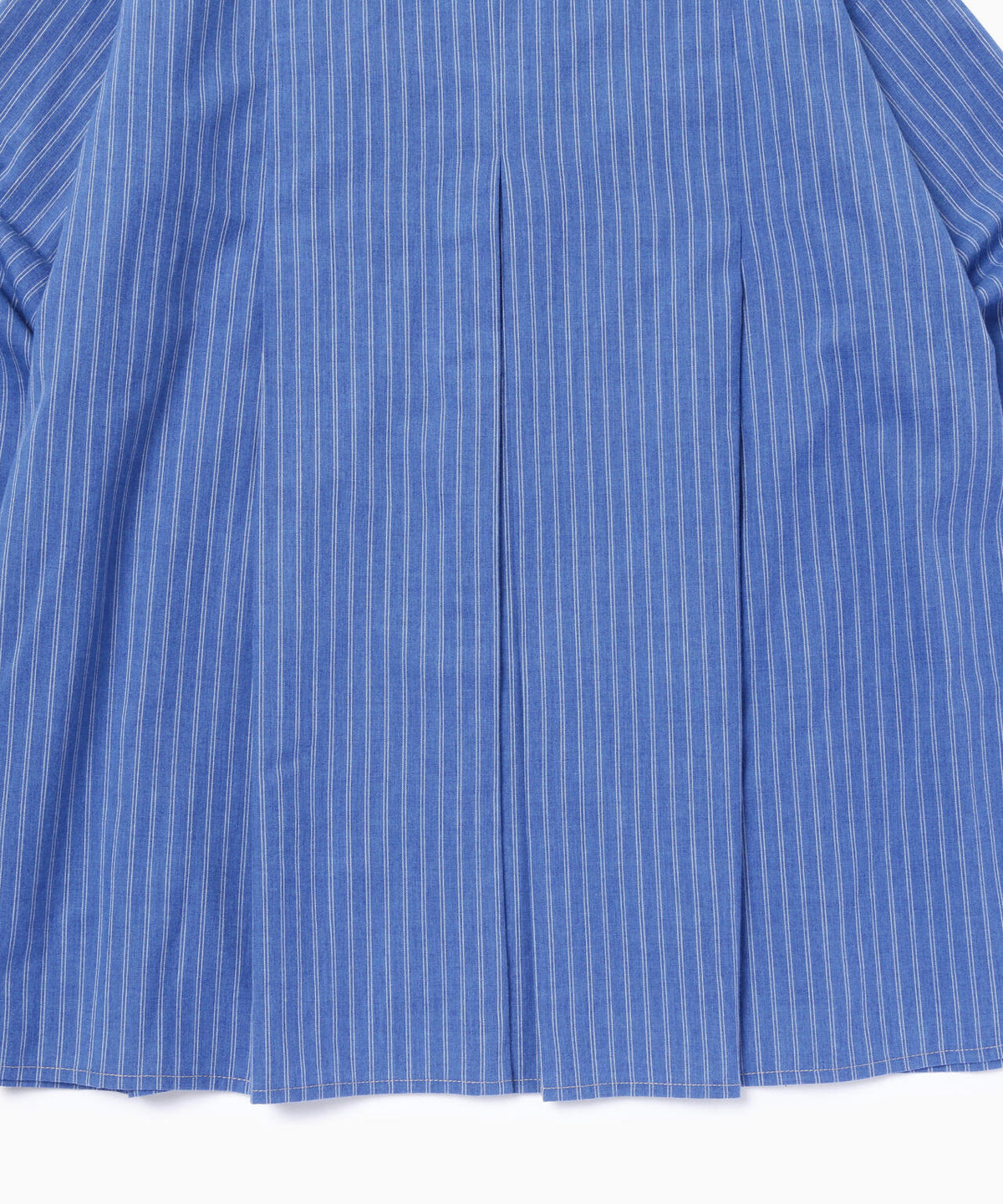 C/W stripe long shirt (W) | コットンウール ストライプ ロングシャツ