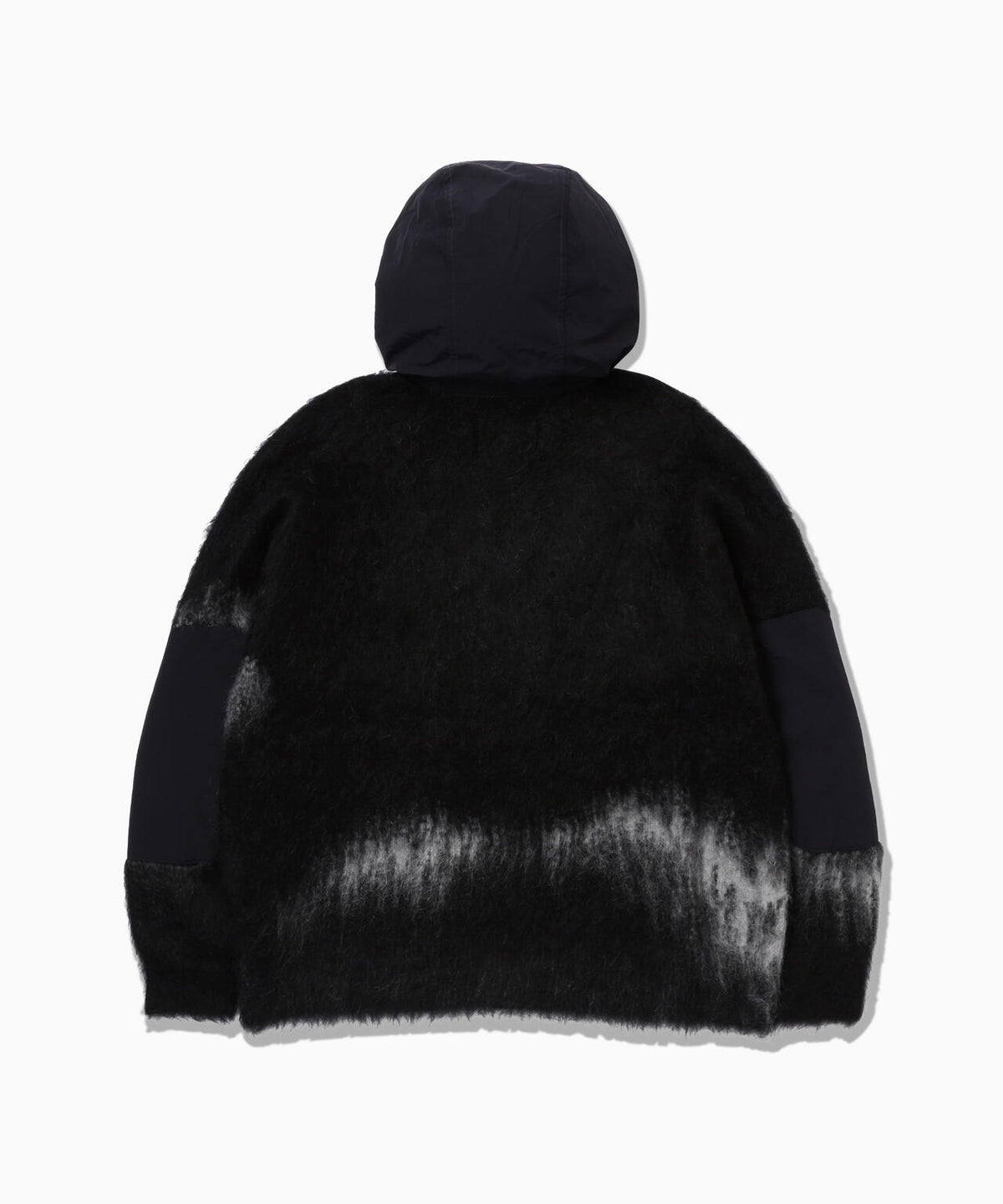 jacquard shaggy knit f/z hoodie | ジャカード シャギー ニット フルジップ フーディー