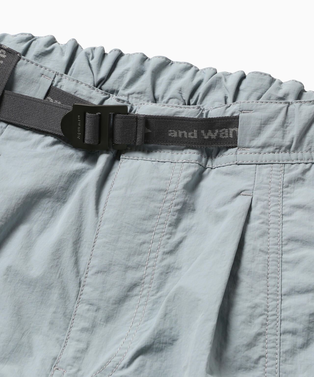 crinkled nylon pants