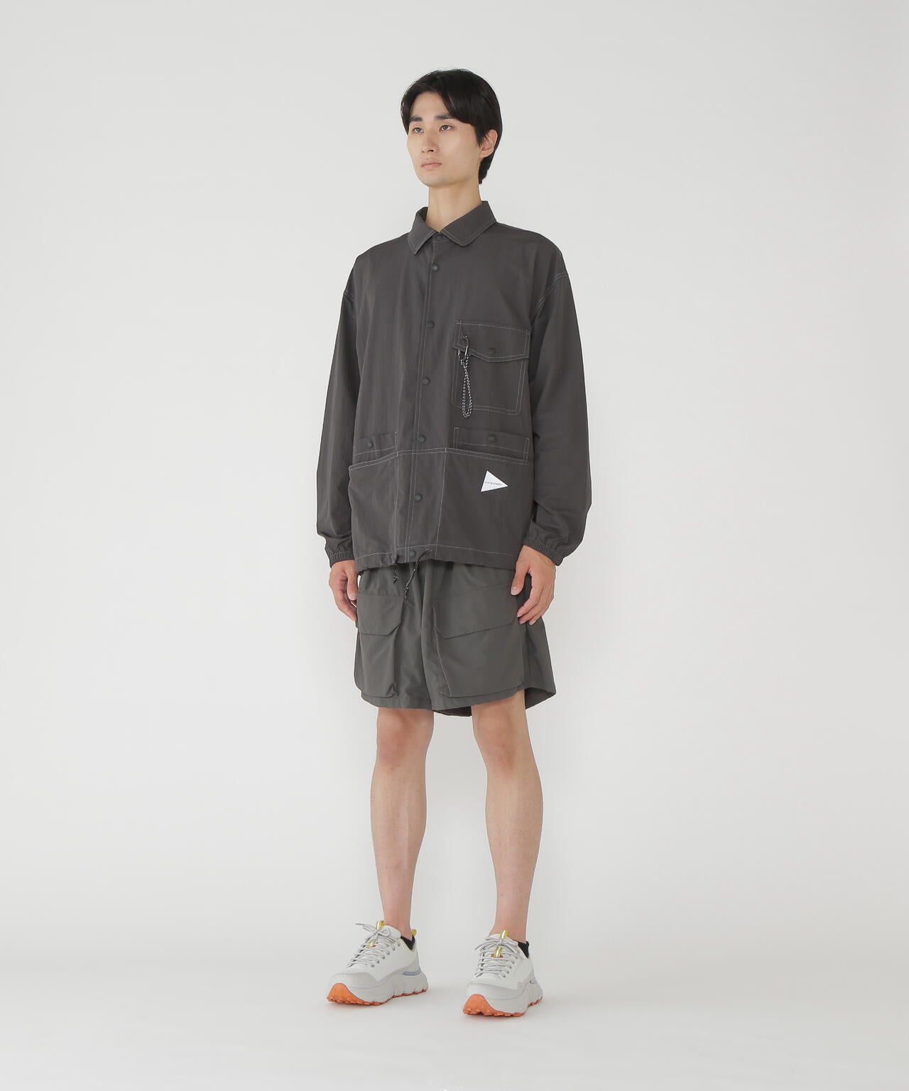 crinkled nylon shrits jacket