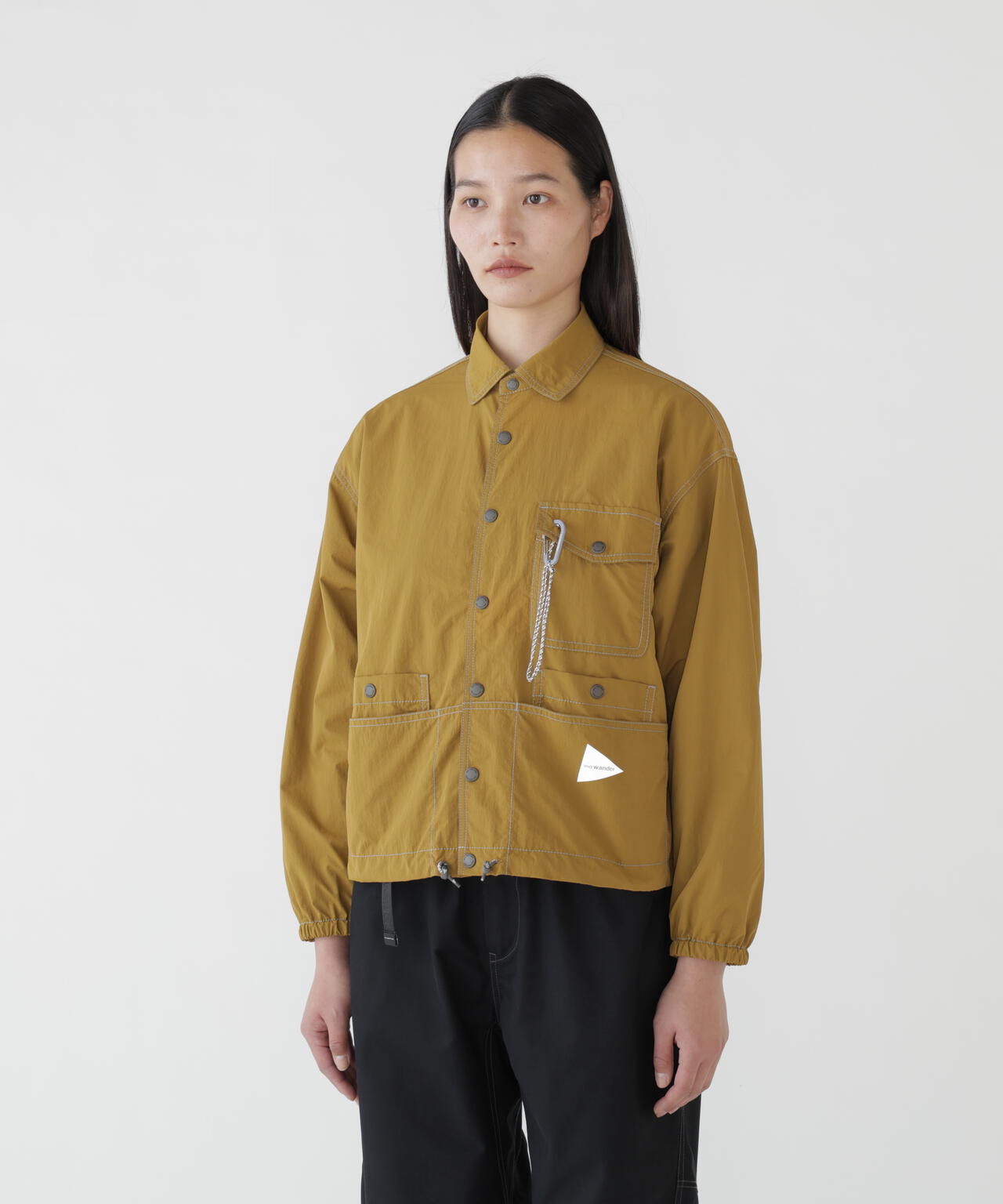 crinkled nylon shrits jacket