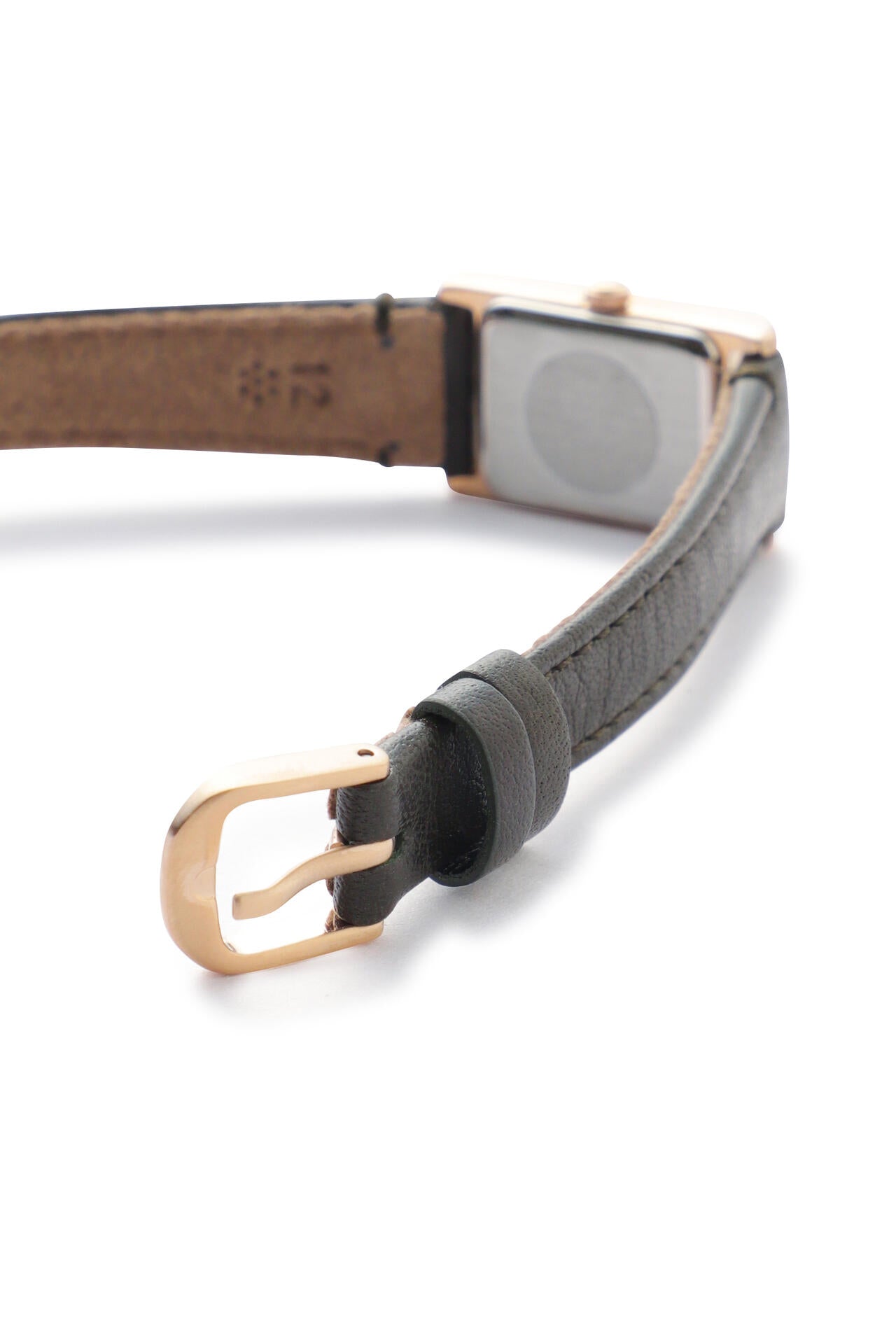CALF BELT / RECTANGULAR WATCH