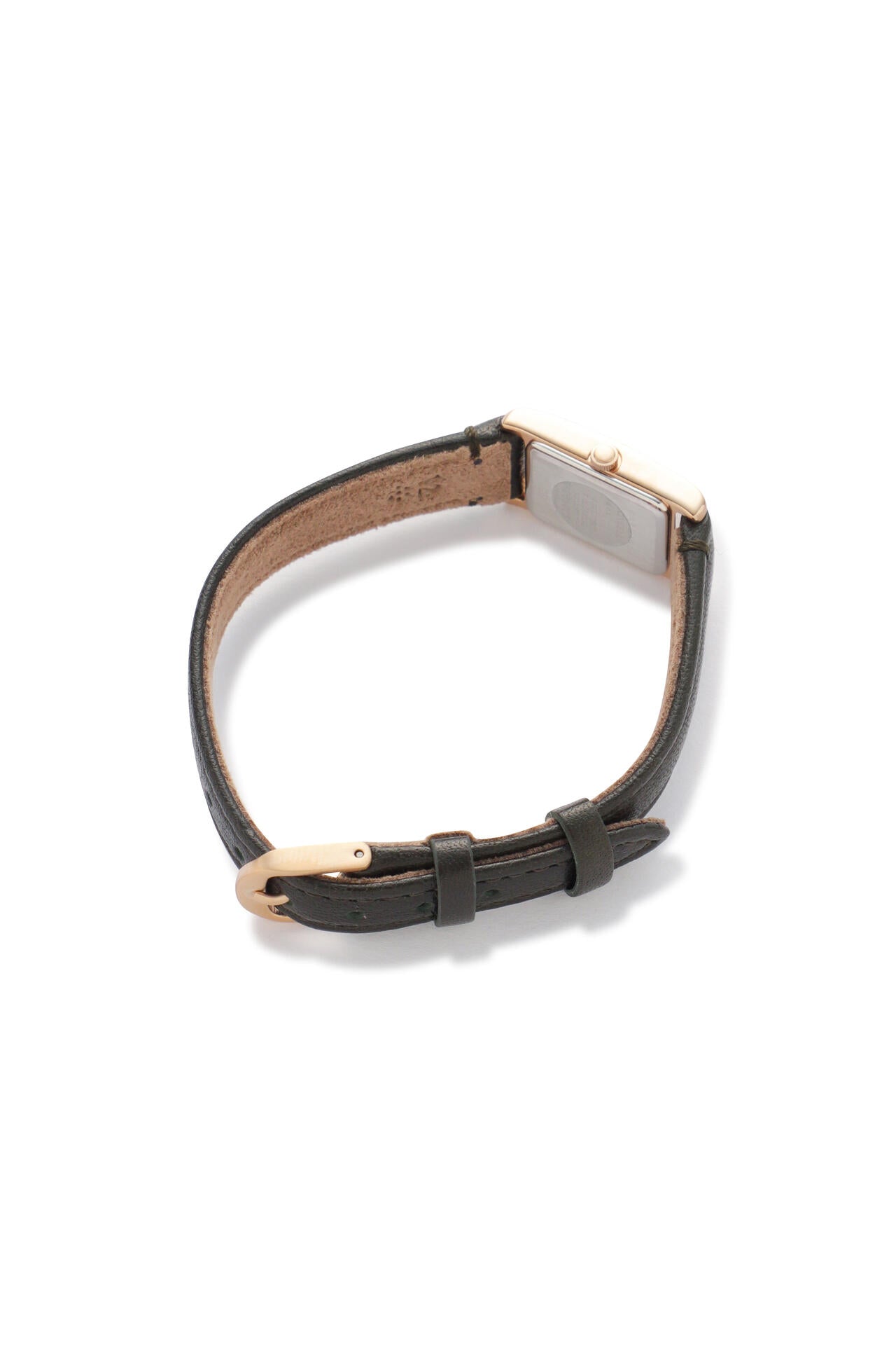 CALF BELT / RECTANGULAR WATCH