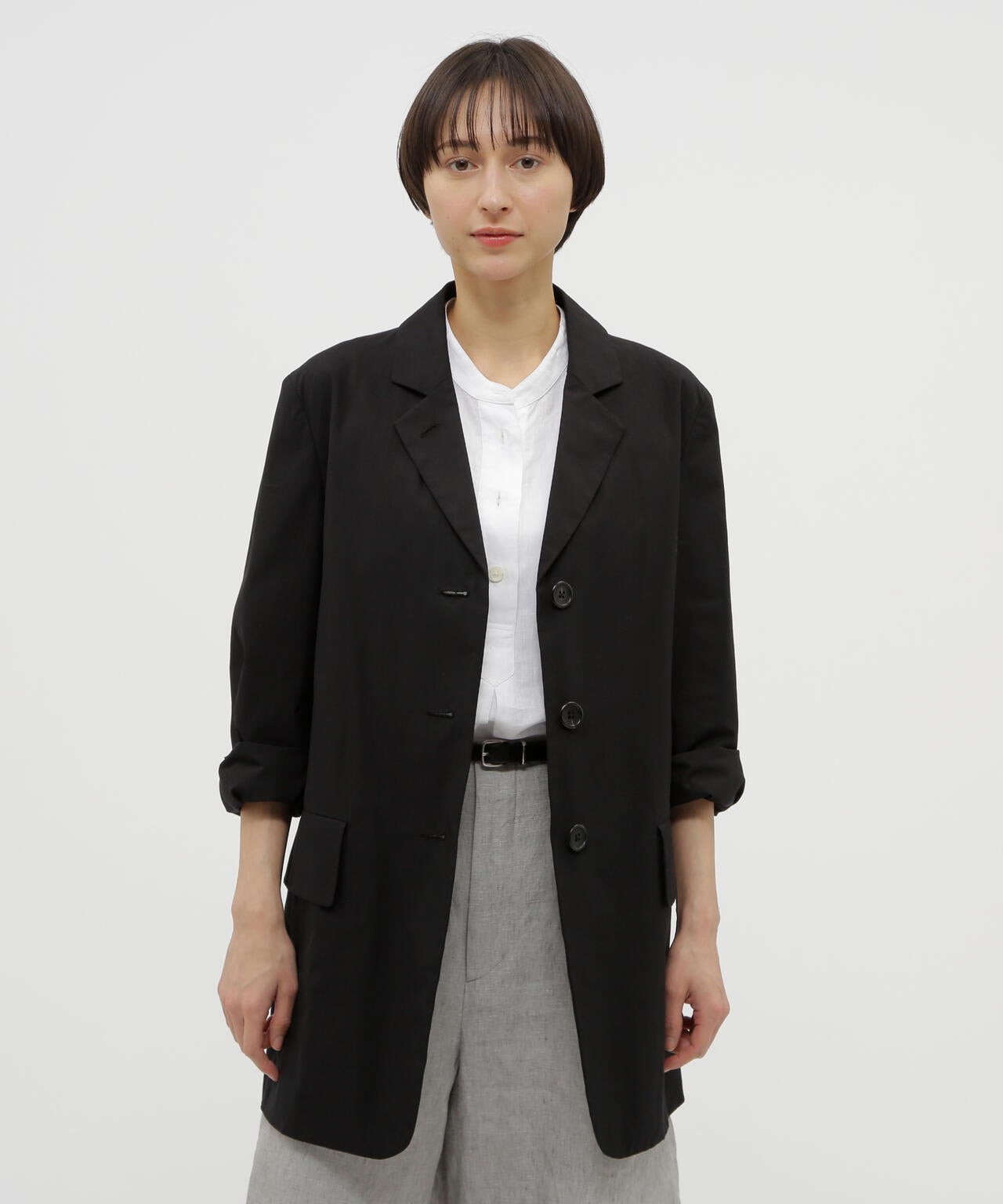 WASHED COTTON POPLIN JACKET