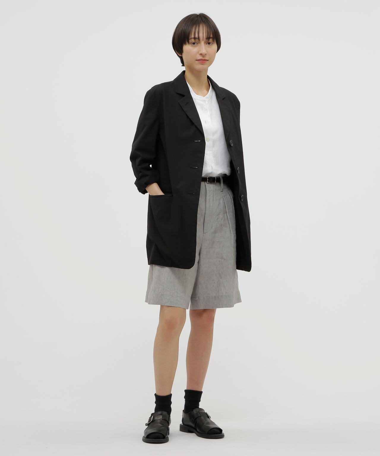 WASHED COTTON POPLIN JACKET
