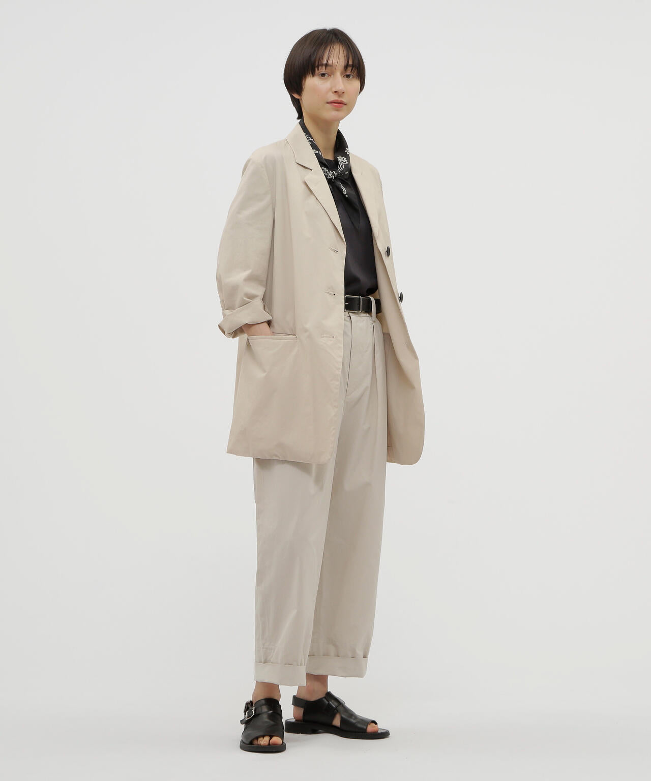 WASHED COTTON POPLIN JACKET