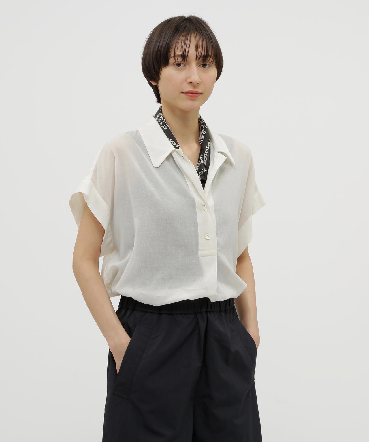 COTTON CHIFFON SHIRT