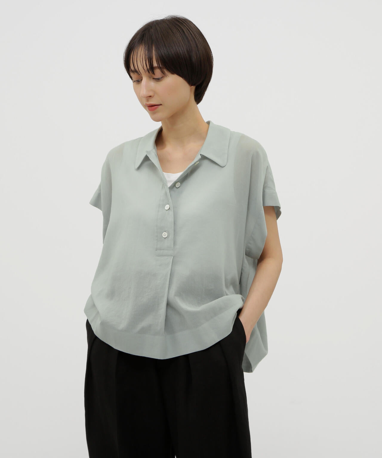 COTTON CHIFFON SHIRT