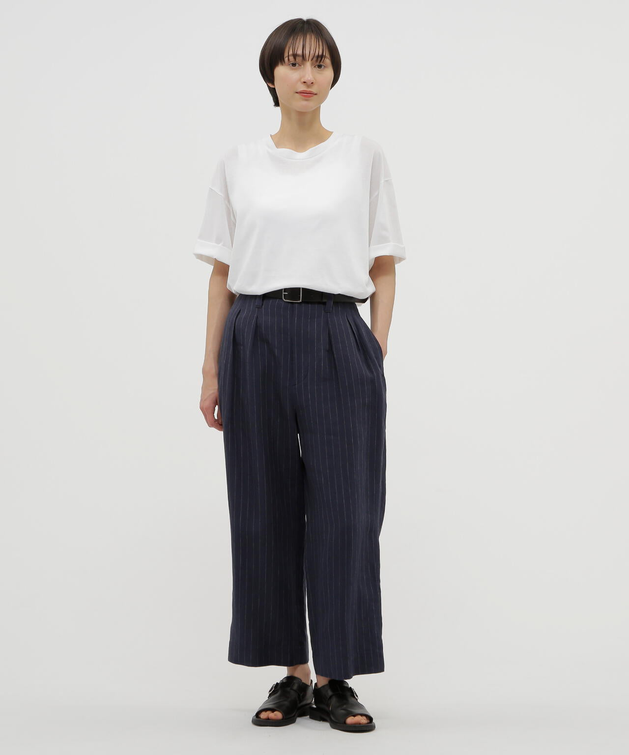 SHEER COTTON JERSEY TOP