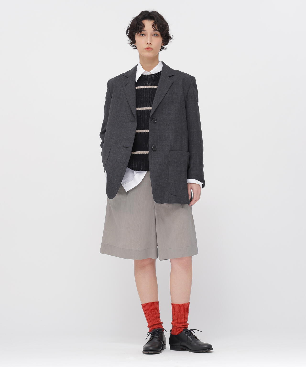 CRISP WOOL PLAINWEAVE JACKET
