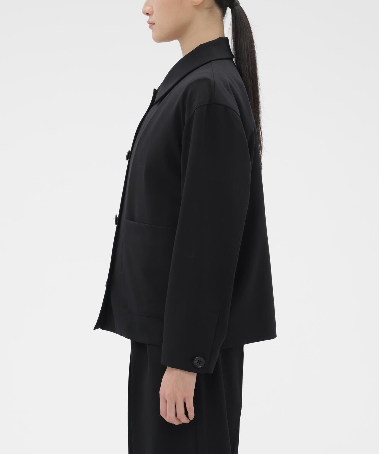 FINE WOOL POPLIN JACKET