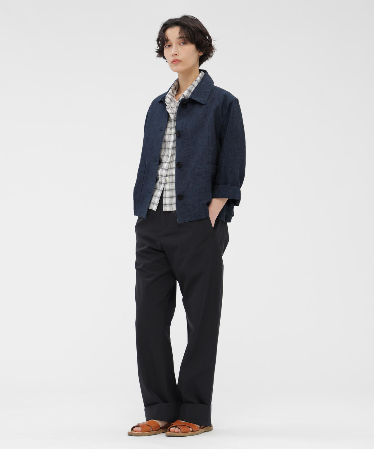 FADED LINEN BLOUSON