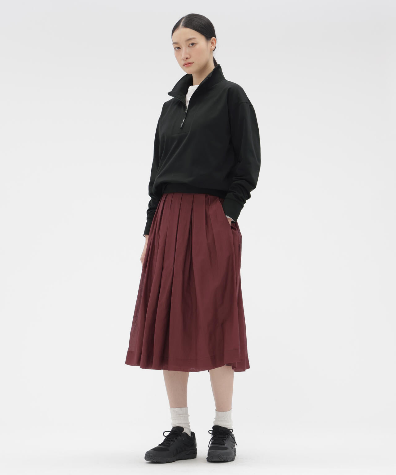SHEER COTTON SILK SKIRT