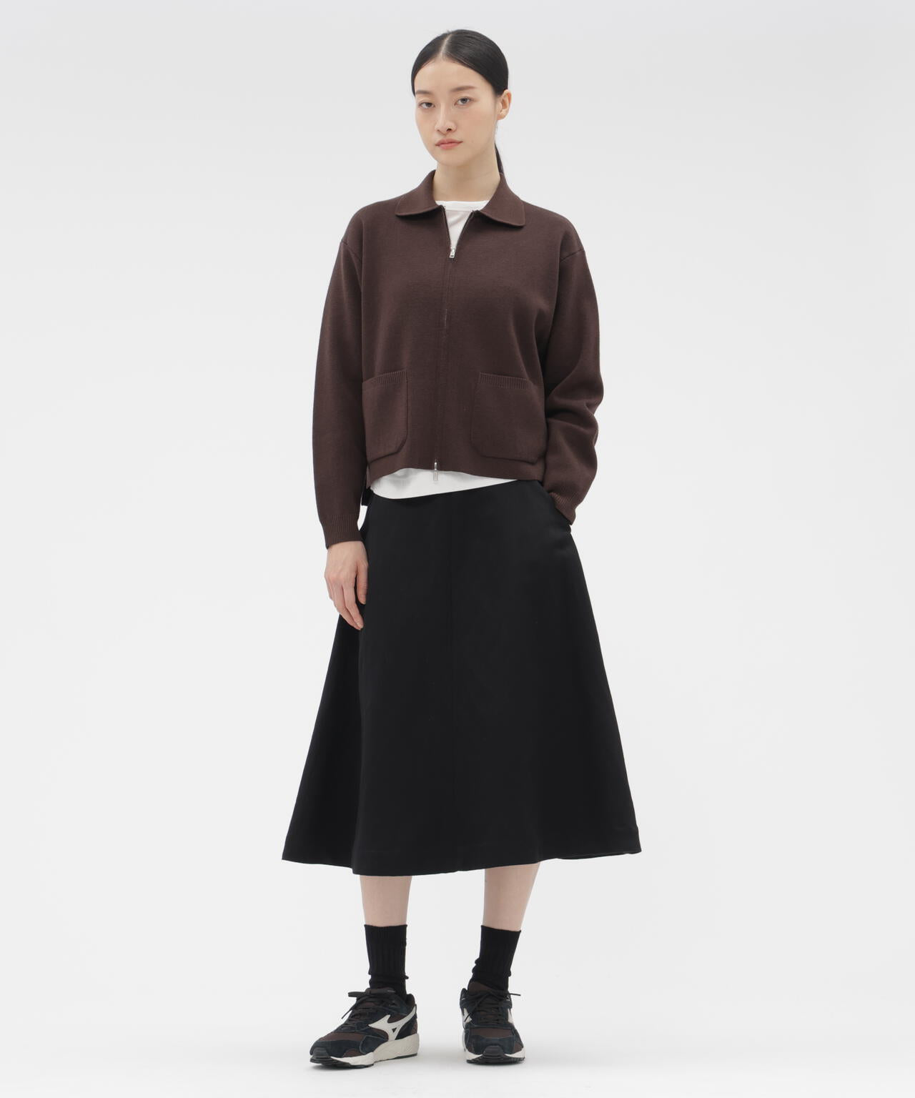 RAYON LINEN TWILL SKIRT