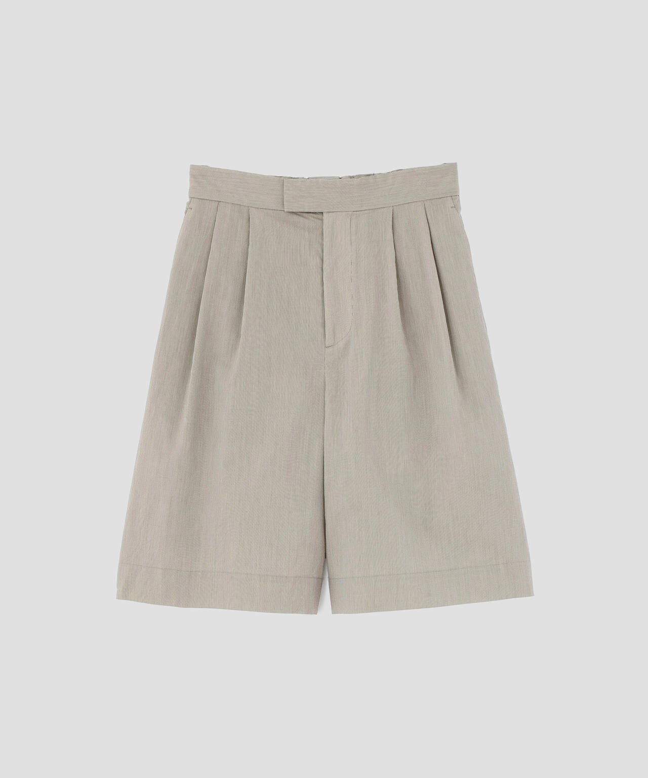 FINE STRIPE COTTON SILK TROUSERS