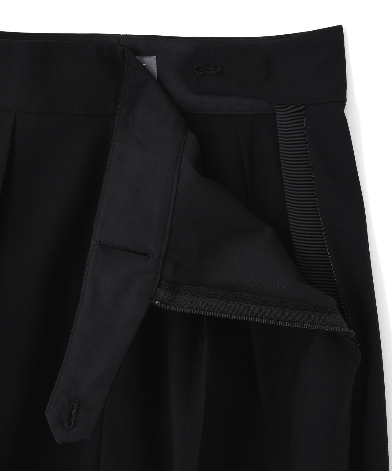 FINE WOOL POPLIN TROUSERS