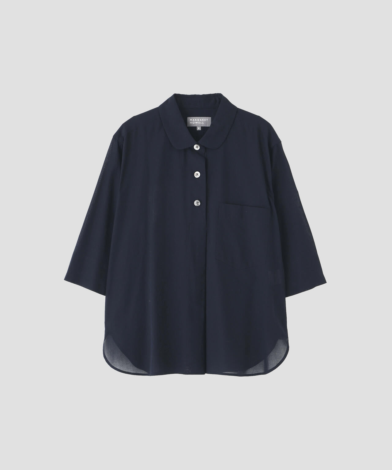 HIGH TWISTED COTTON VOILE SHIRT