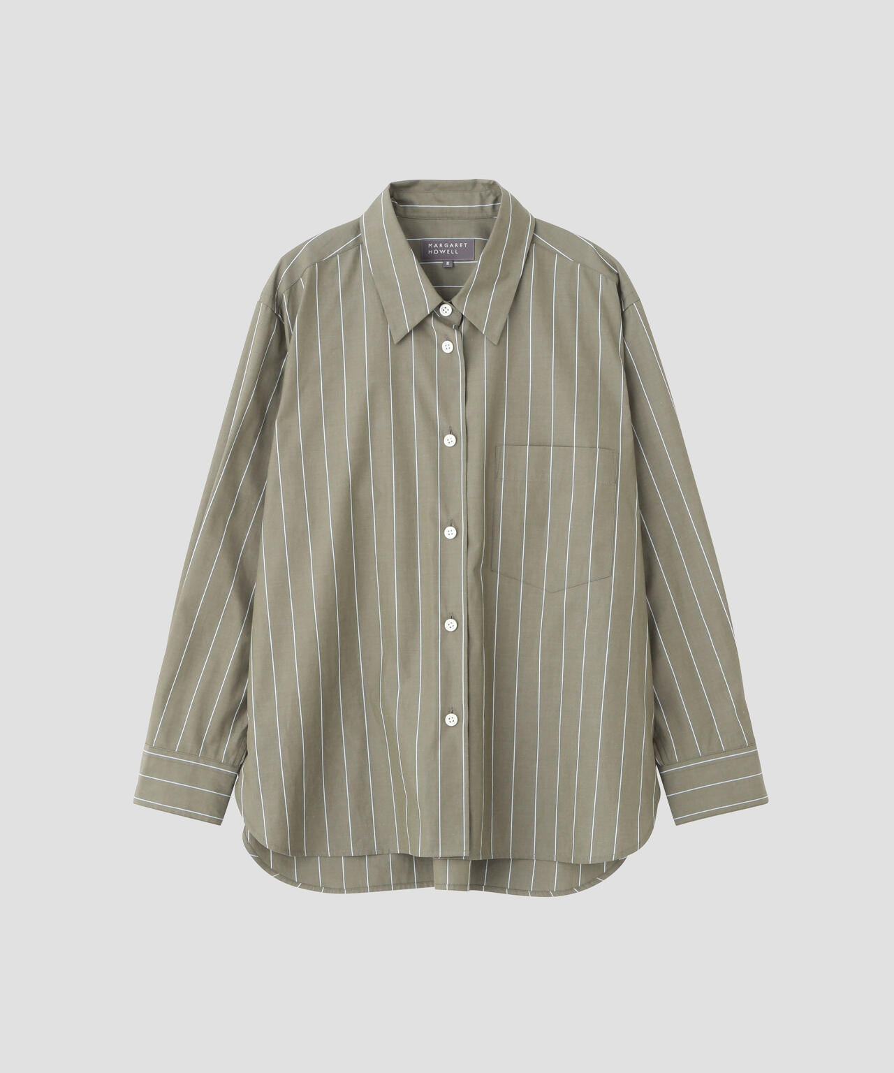 WIDE STRIPE COTTON SHIRT