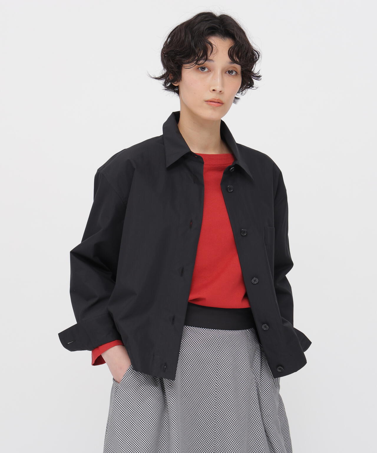 COTTON NYLON POPLIN SHIRT