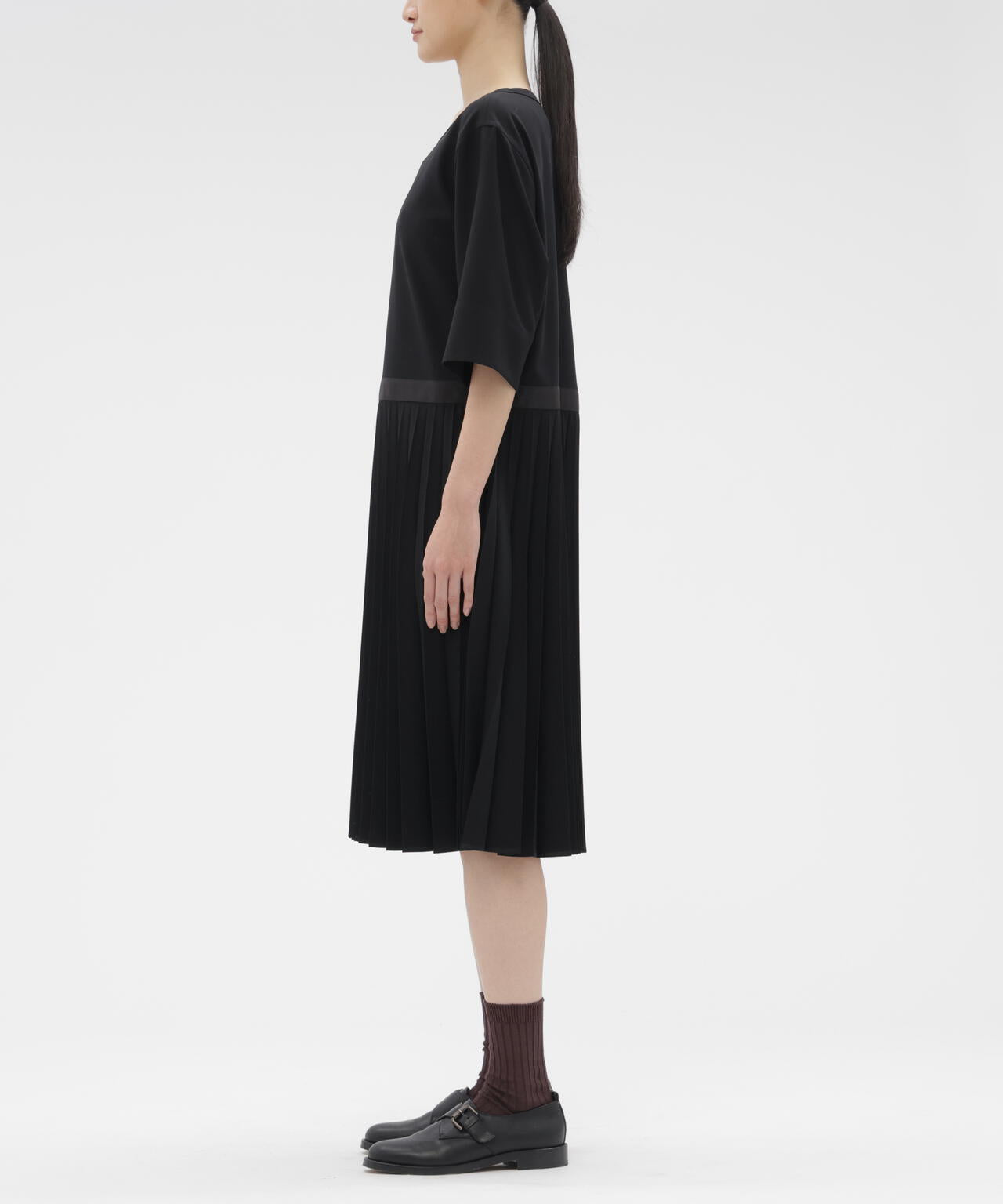 FINE WOOL POPLIN DRESS